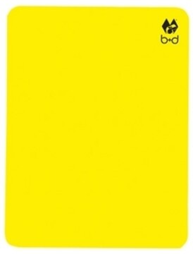 B&D Gelbe Karte Groß EINZELN